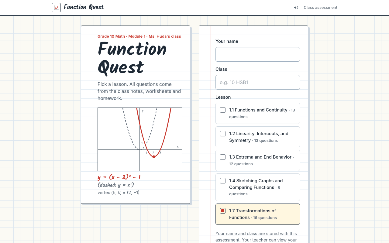 Function Quest screenshot