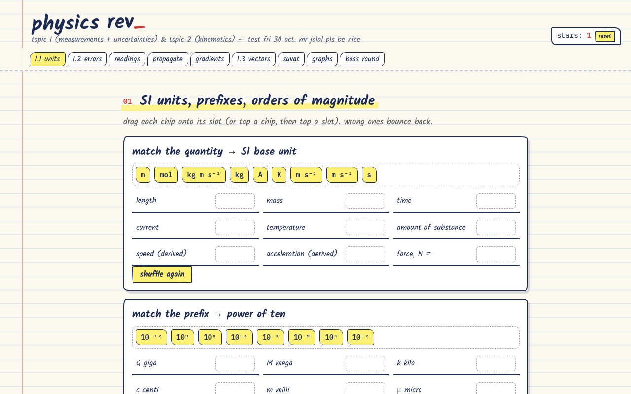 Physics Revision screenshot